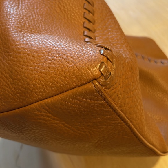 Tory Burch Women's Marion Chain Shoulder Slouchy Tote in Bark - Picture 10 of 13